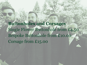 Buttonholes and Corsages Telford